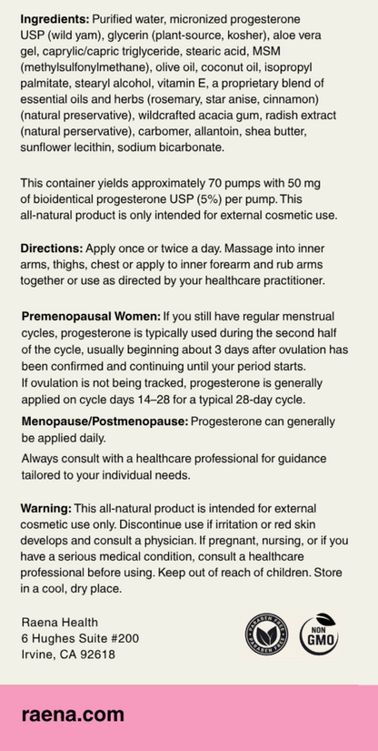 The Natural Progesterone Cream 50mg