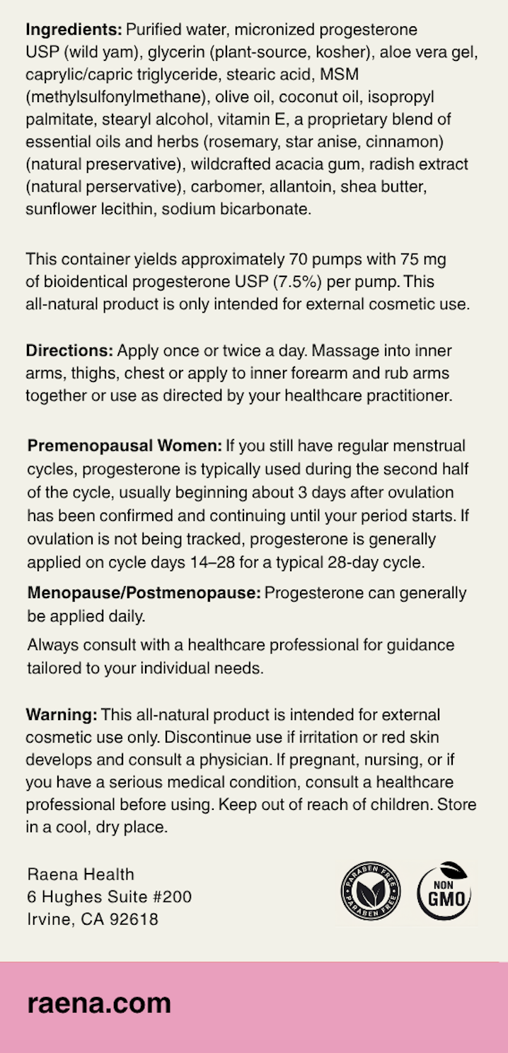 The Natural Progesterone Cream 75mg